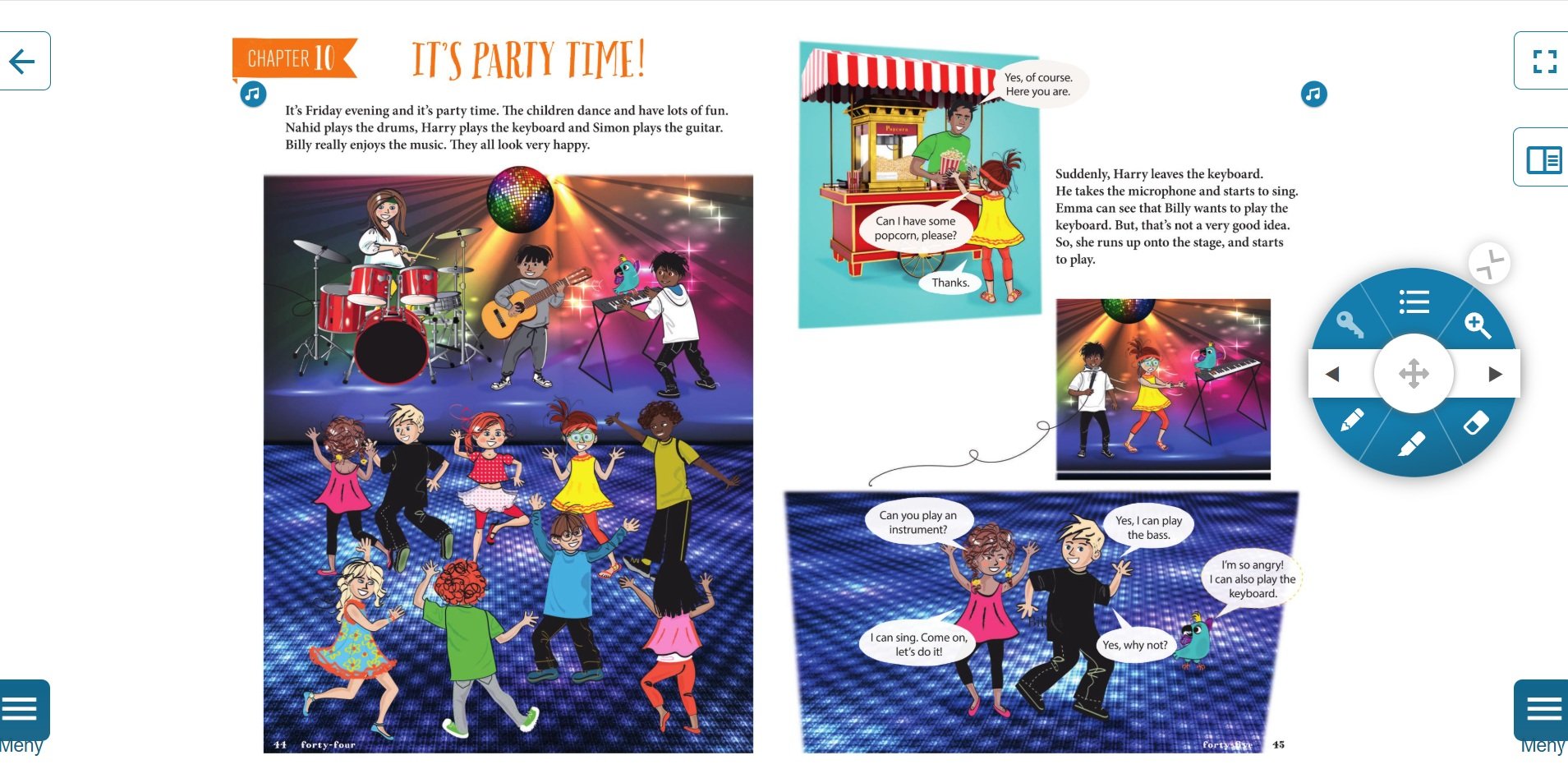 Skärmbild från lärarstöd digital