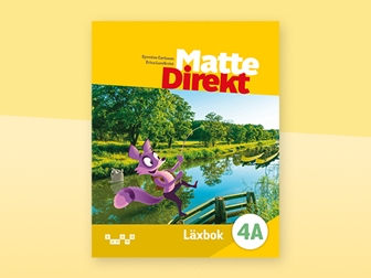 Omslag till Matte Direkt Läxbok 4A på en platta
