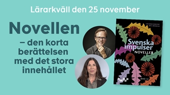 Författarna till Svenska impulser. Text "Novellen  – liten berättelse med stora möjligheter"
