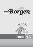 Matte Direkt Borgen 4A Facit (5-pack)