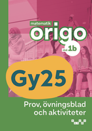 Matematik Origo nivå 1b Prov, övningsblad, aktiviteter