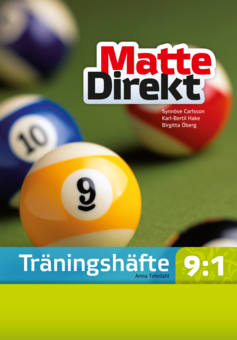 Matte Direkt Träningshäfte 9:1 (5-pack) Andra upplagan